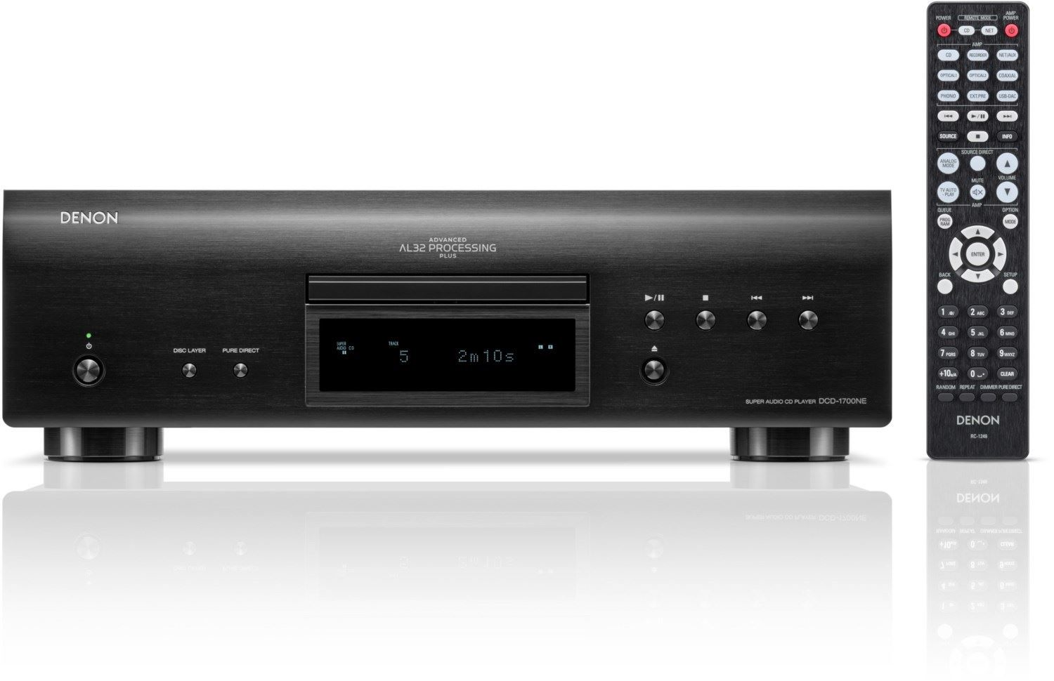 Denon DCD-1700NE CD lejátszó, fekete